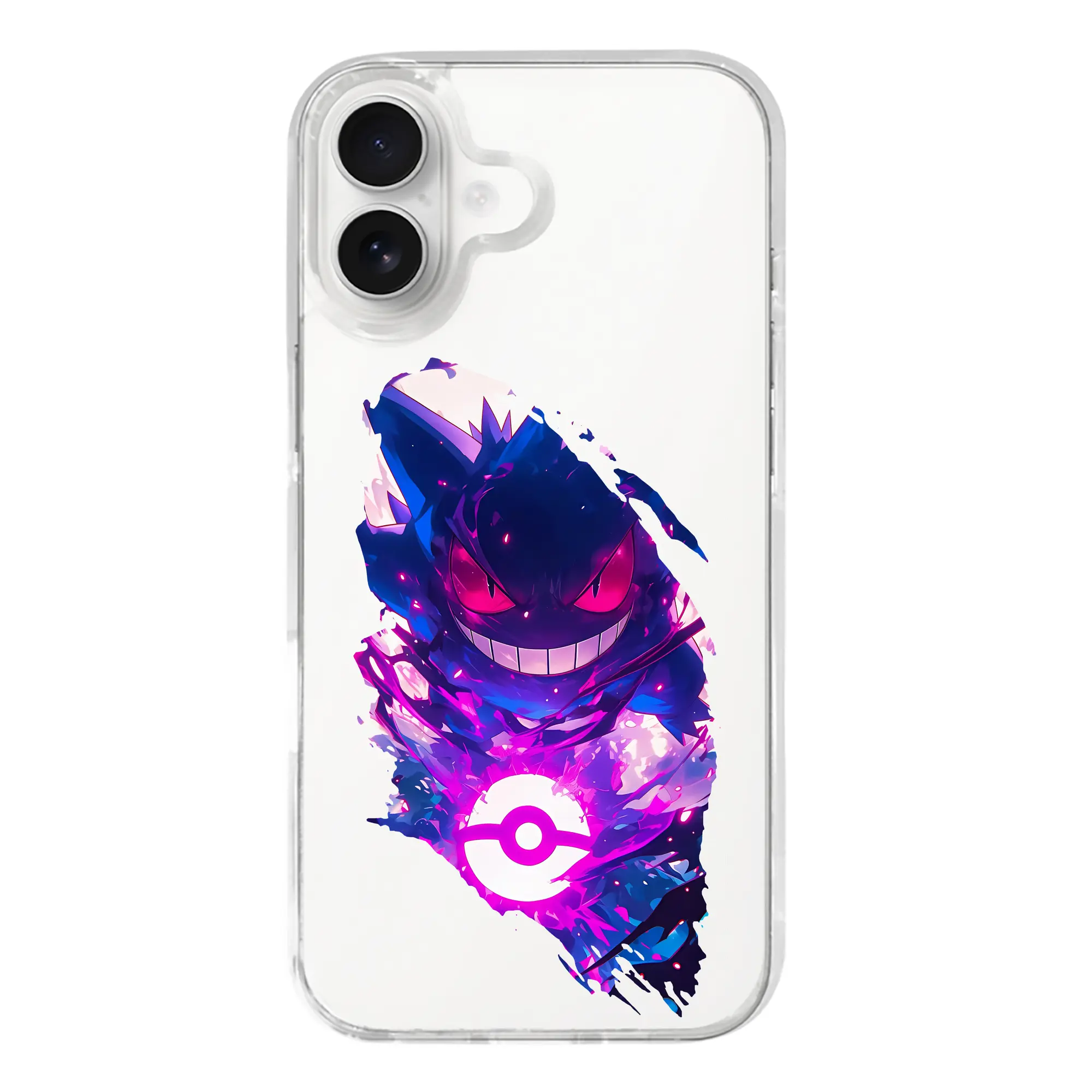 ポケモン グッズ,ゲンガー - iPhone 17シリーズ 透明スマホケース – 薄型・耐衝撃・精密フィット保護カバー